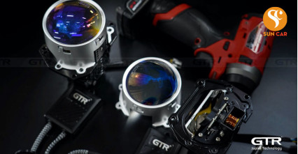 Nâng cấp ánh sáng, Độ bi Xenon GTR bảo hành 5 năm cho Huyndai Santafe 2019